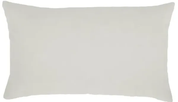Sheena Modern Oatmeal Cream Indoor Outdoor Lumbar Pillow - 12x20