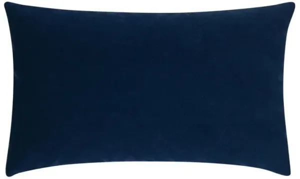 Sheena Modern Midnight Blue Indoor Outdoor Lumbar Pillow - 12x20