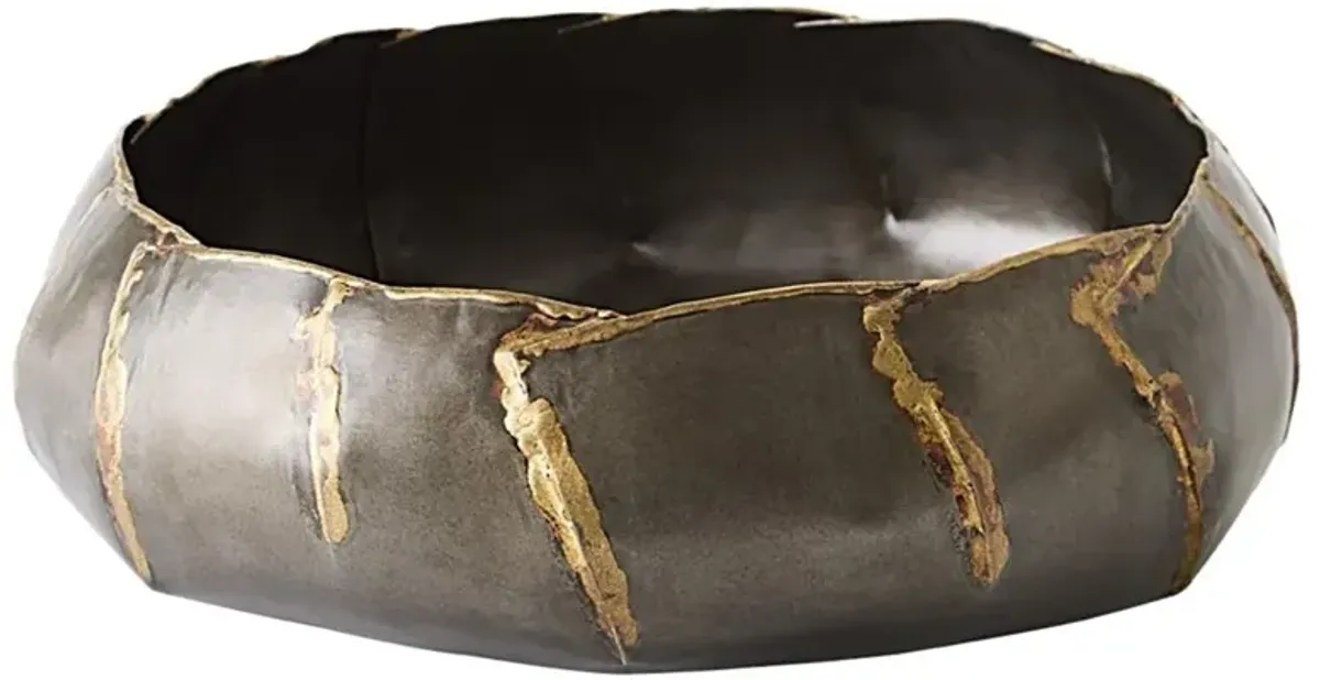 Eloise Mid Century Antique Gunmetal Iron Decorative Bowl - Small