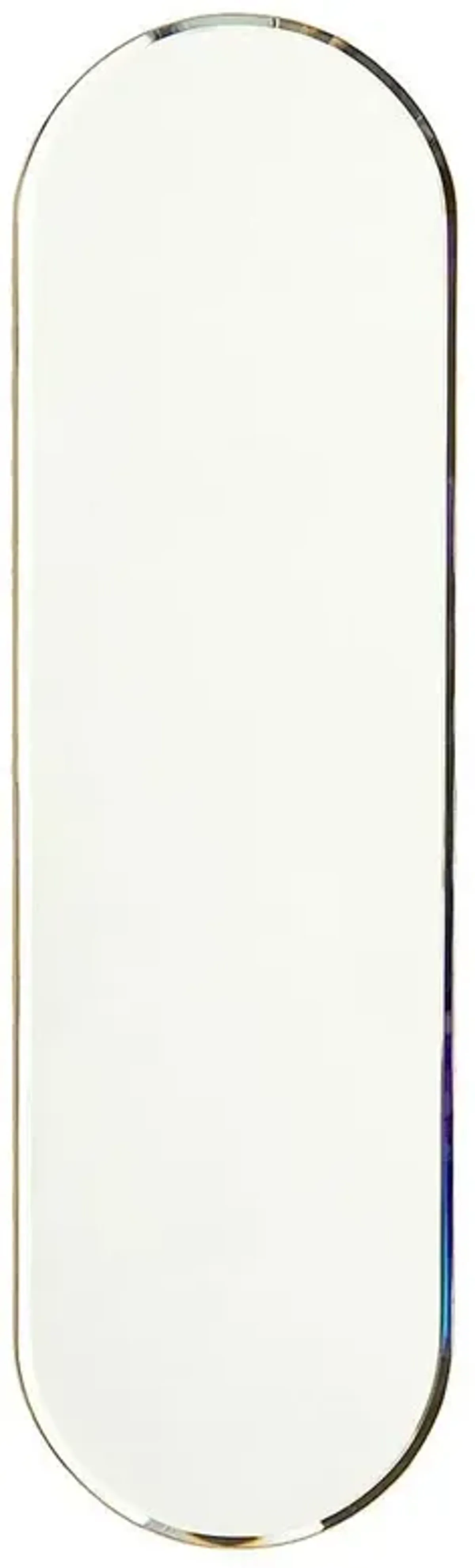 Stacia Regency Gold Metal Beveled Wall Mirror - Large