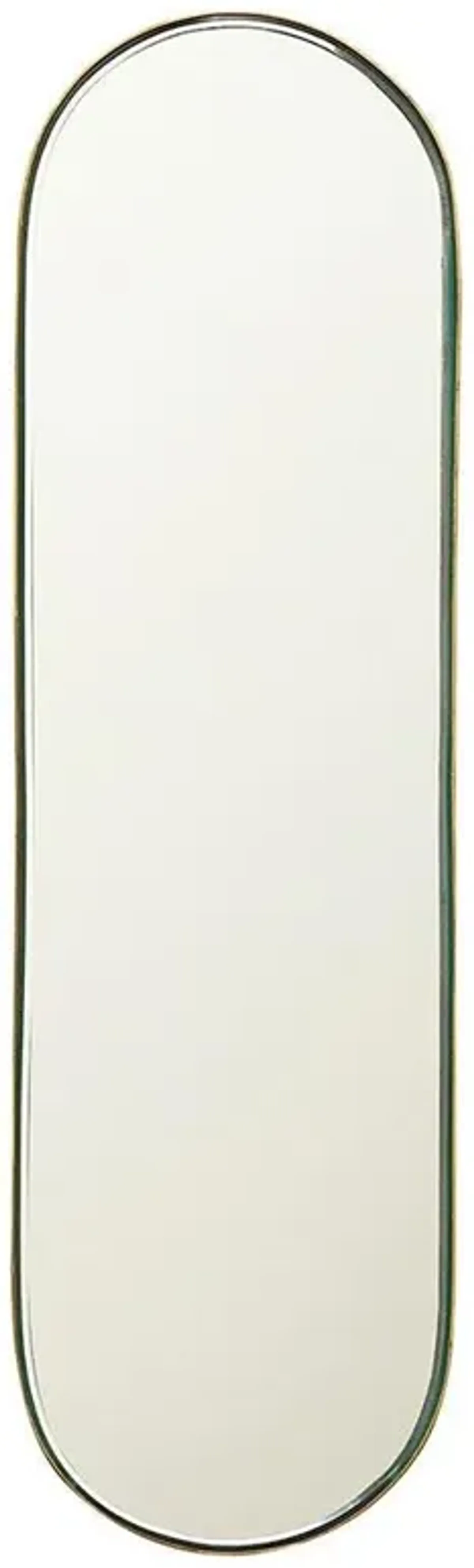 Stacia Regency Gold Metal Beveled Wall Mirror - Small