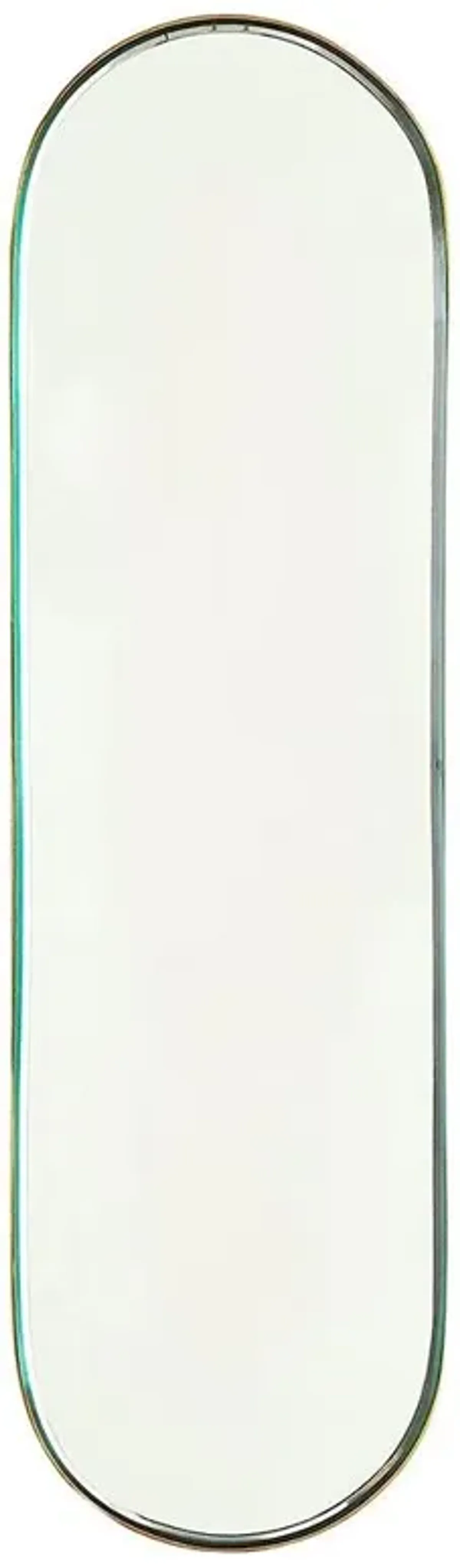 Stacia Regency Gold Metal Beveled Wall Mirror - Small