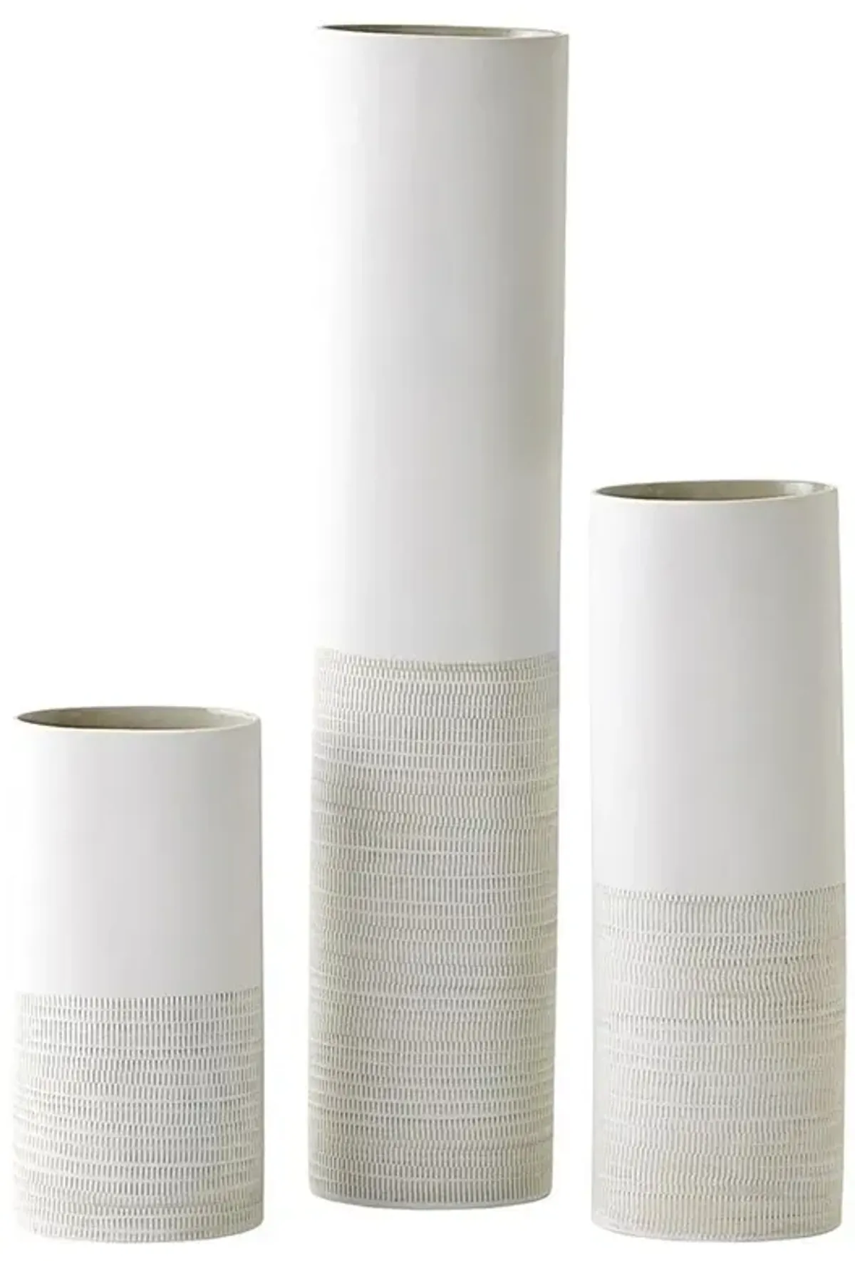 Margaret Modern Classic Grey Ceramic Decorative Table Vase - Medium