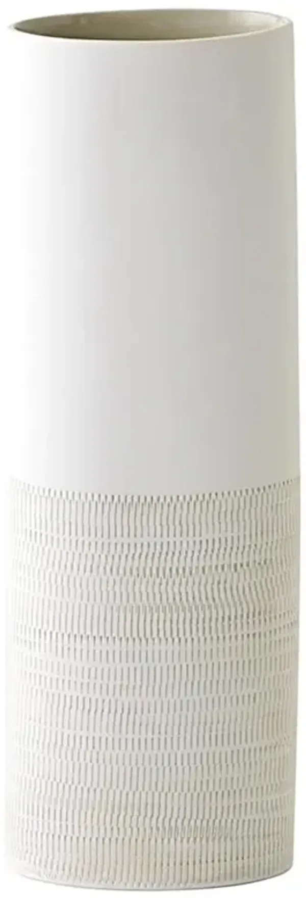 Margaret Modern Classic Grey Ceramic Decorative Table Vase - Medium