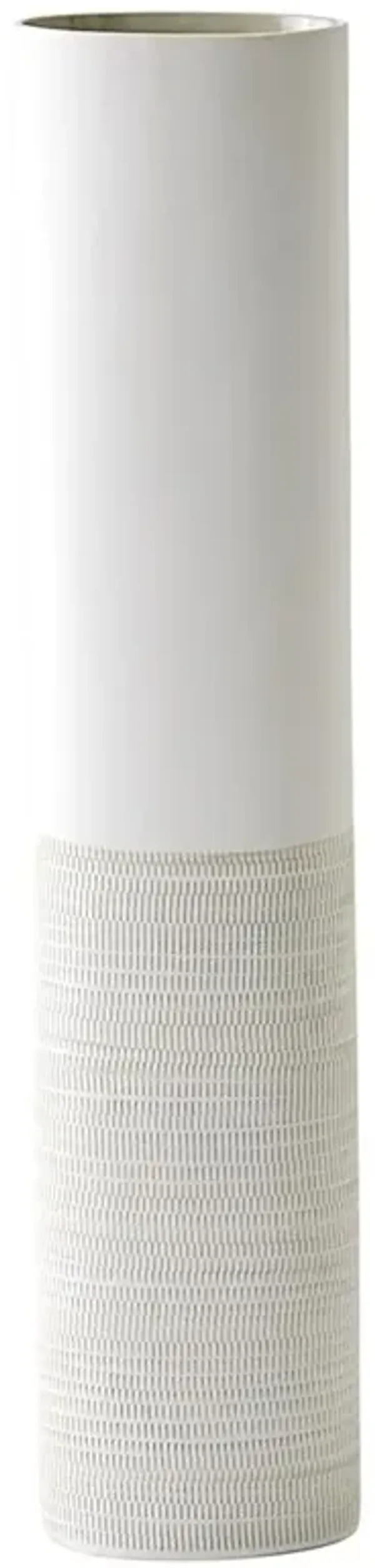 Margaret Modern Classic Grey Ceramic Decorative Table Vase - Large