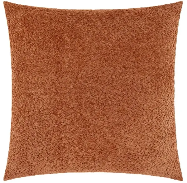Gardenia Modern Classic Orange Textured Decorative Throw Pillow - 24x24