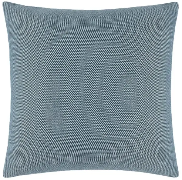 Genevieve Modern Classic Blue Decorative Indoor Outdoor Throw Pillow - 22x22