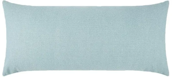Genevieve Modern Light Blue Decorative Indoor Outdoor Lumbar Pillow - 12x24