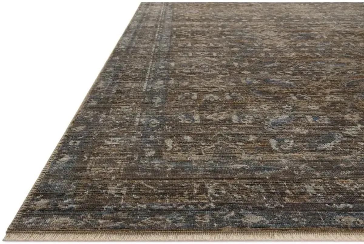 Hestia Global Bazaar Tobacco Vintage Patterned Rug - 4'x8'