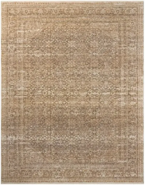 Hestia Global Bazaar Natural Vintage Patterned Rug - 8'x10'
