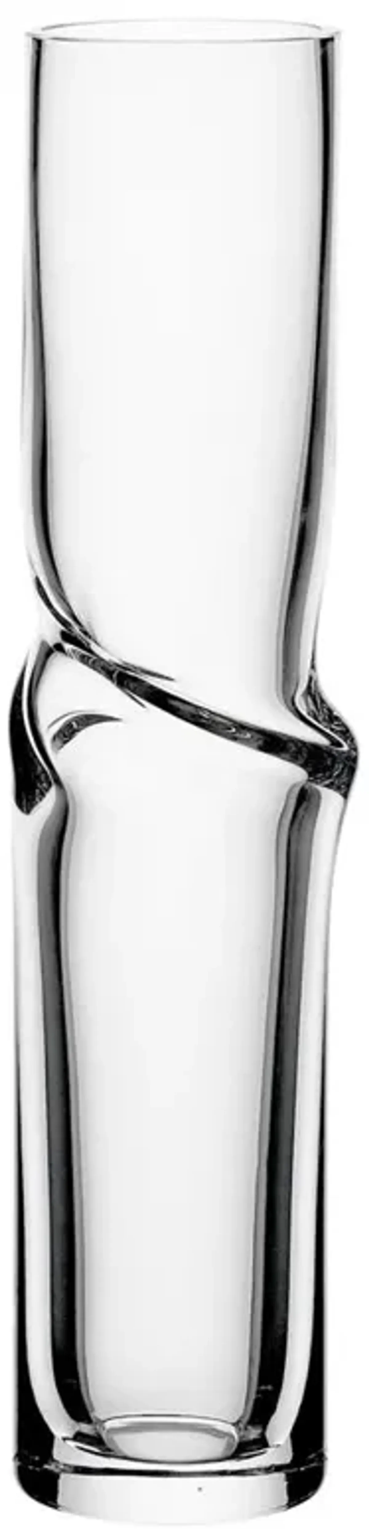 Omnia Twist Modern Classic Clear Crystal Decorative Table Vase