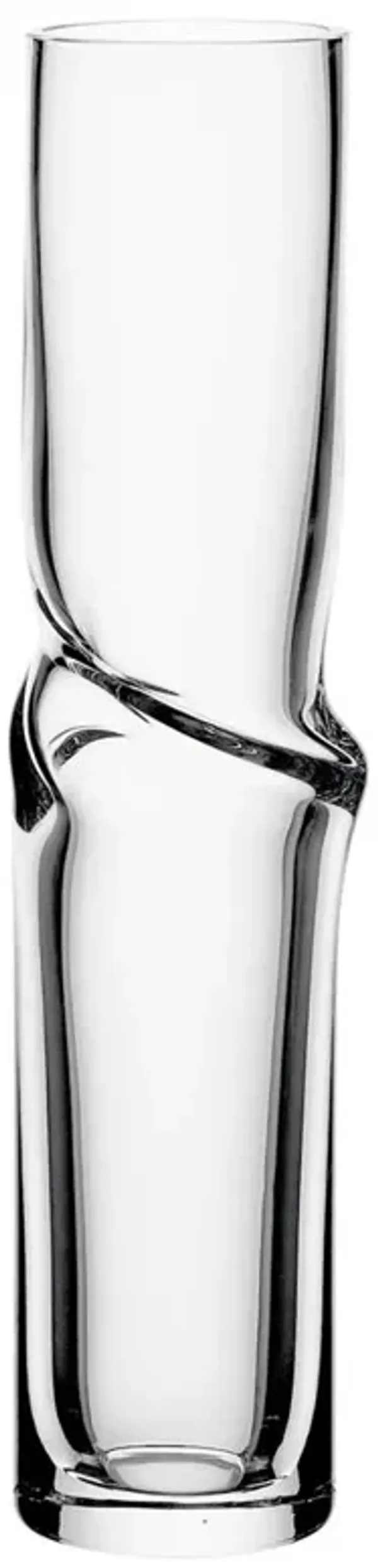 Omnia Twist Modern Classic Clear Crystal Decorative Table Vase