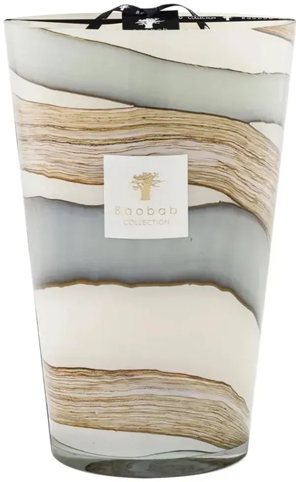 Baobab Collection Sand Sonora Celadon Green Glass Scented Candle - Extra Large