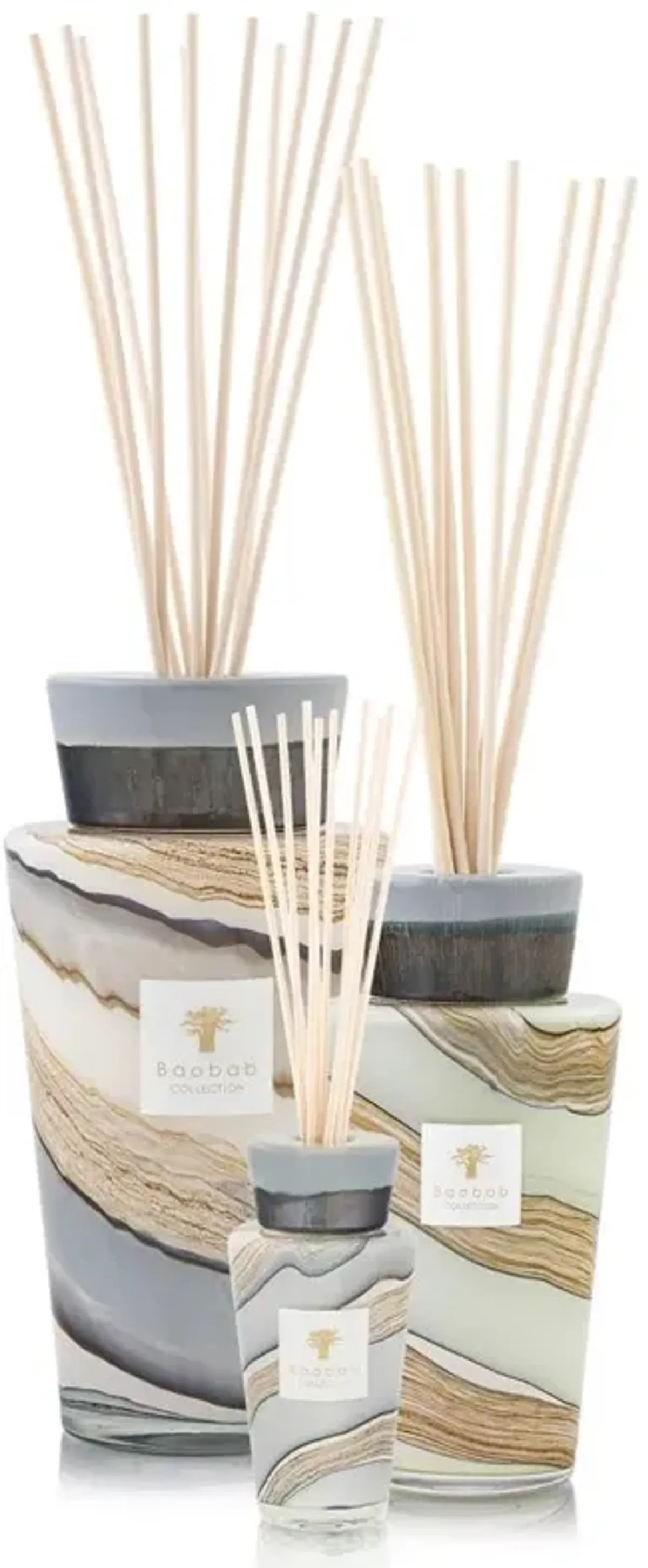 Baobab Collection Sand Sonora Celadon Green Glass Totem Diffuser - Medium