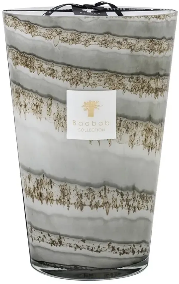 Baobab Collection Sand Atacama Industrial Grey Glass Candle - Extra Large