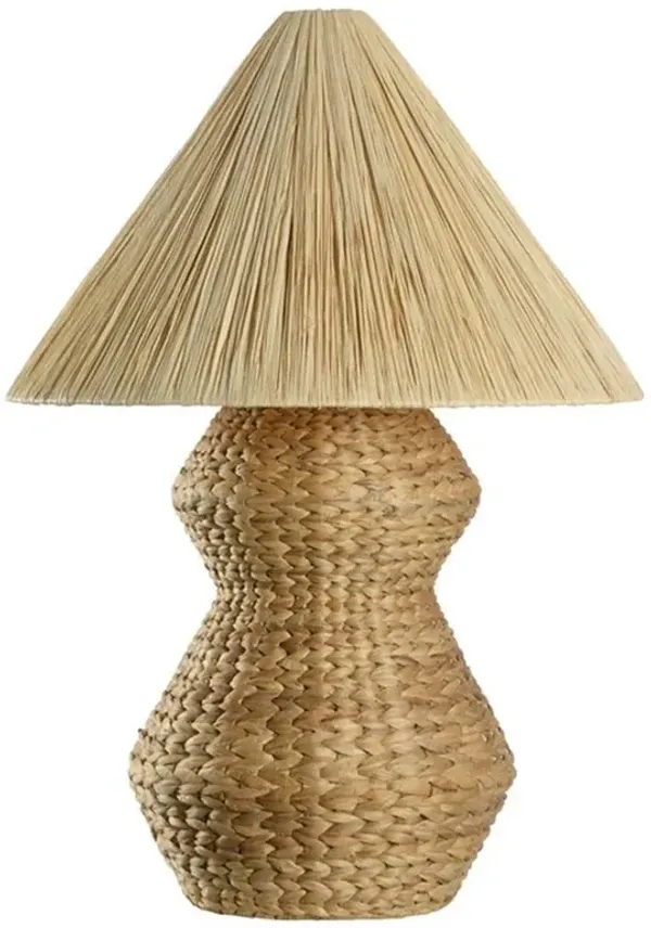 Gavin Coastal Beach Natural Braided Rattan Table Lamp