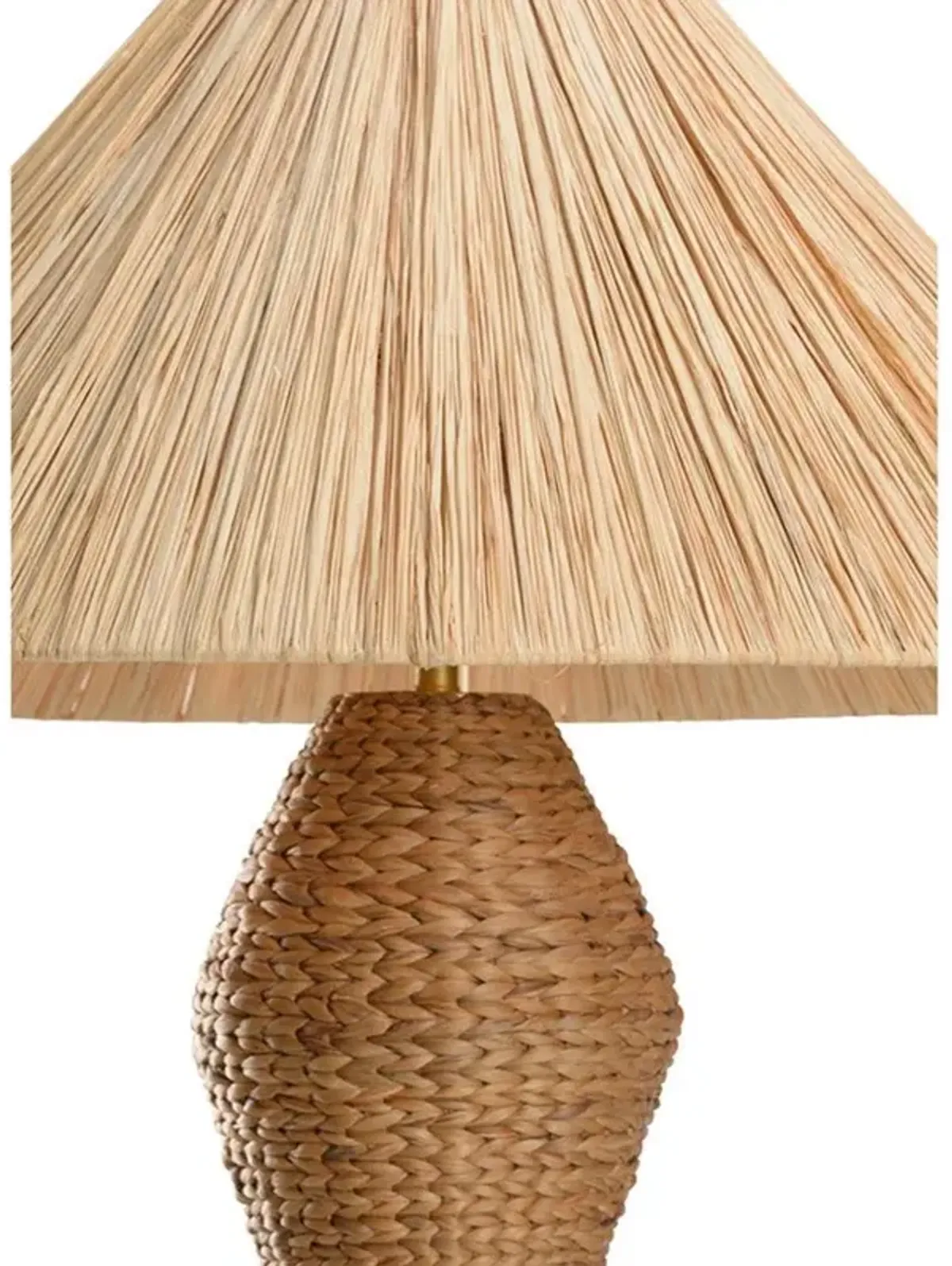 Gavin Coastal Beach Natural Braided Rattan Floor Lamp