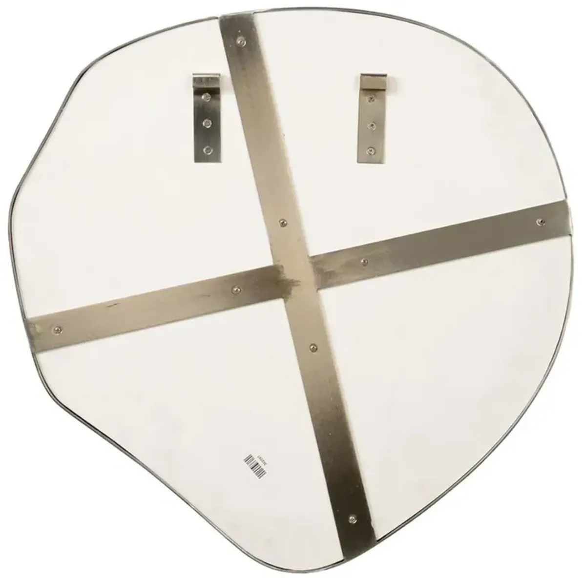 Portia Rustic Lodge Brown Teak Wood Round Wall Mirror