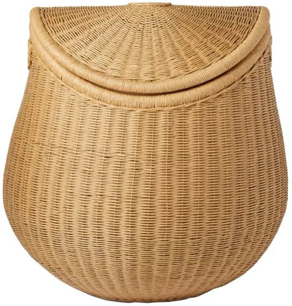 Pigeon and Poodle Kigali Coastal Beach Natural Woven Rattan Hamper