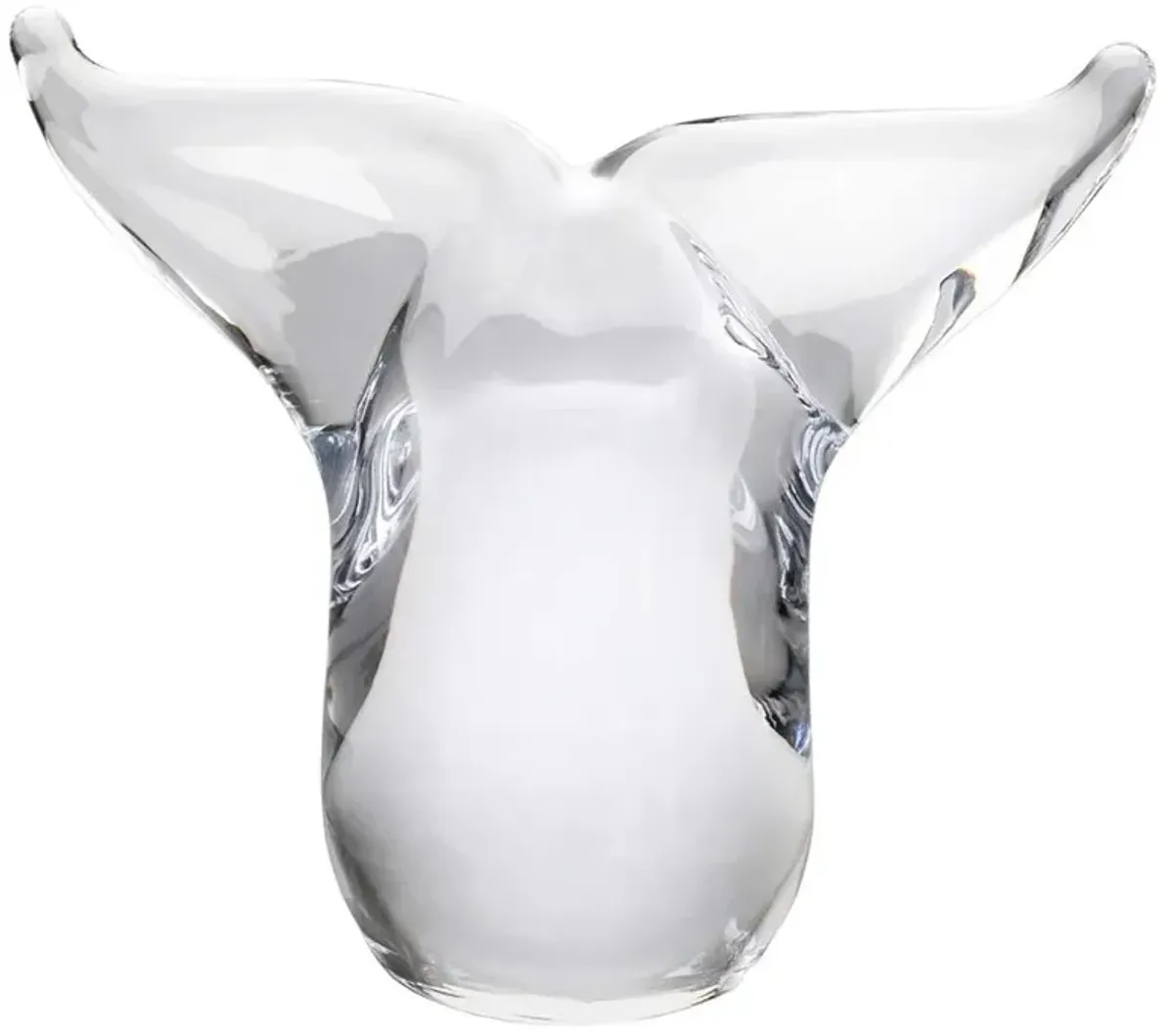Simon Pearce Modern Classic Glass Hand Sculpted Whale Tail