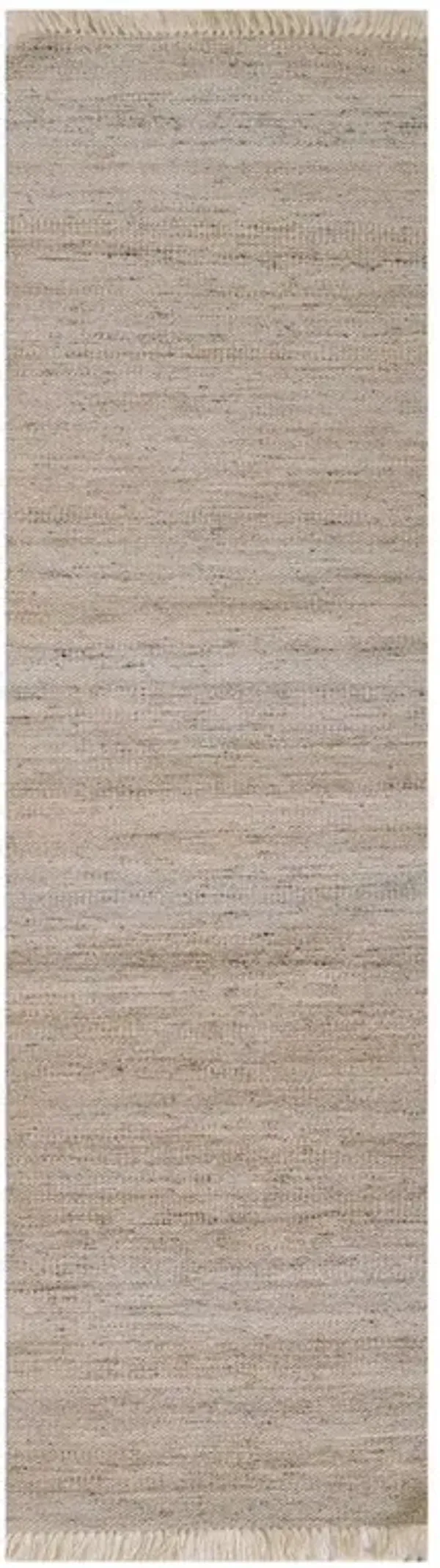 Natalia Modern Natural Striated Runner Indoor Outdoor Rug - 2'3"x8'