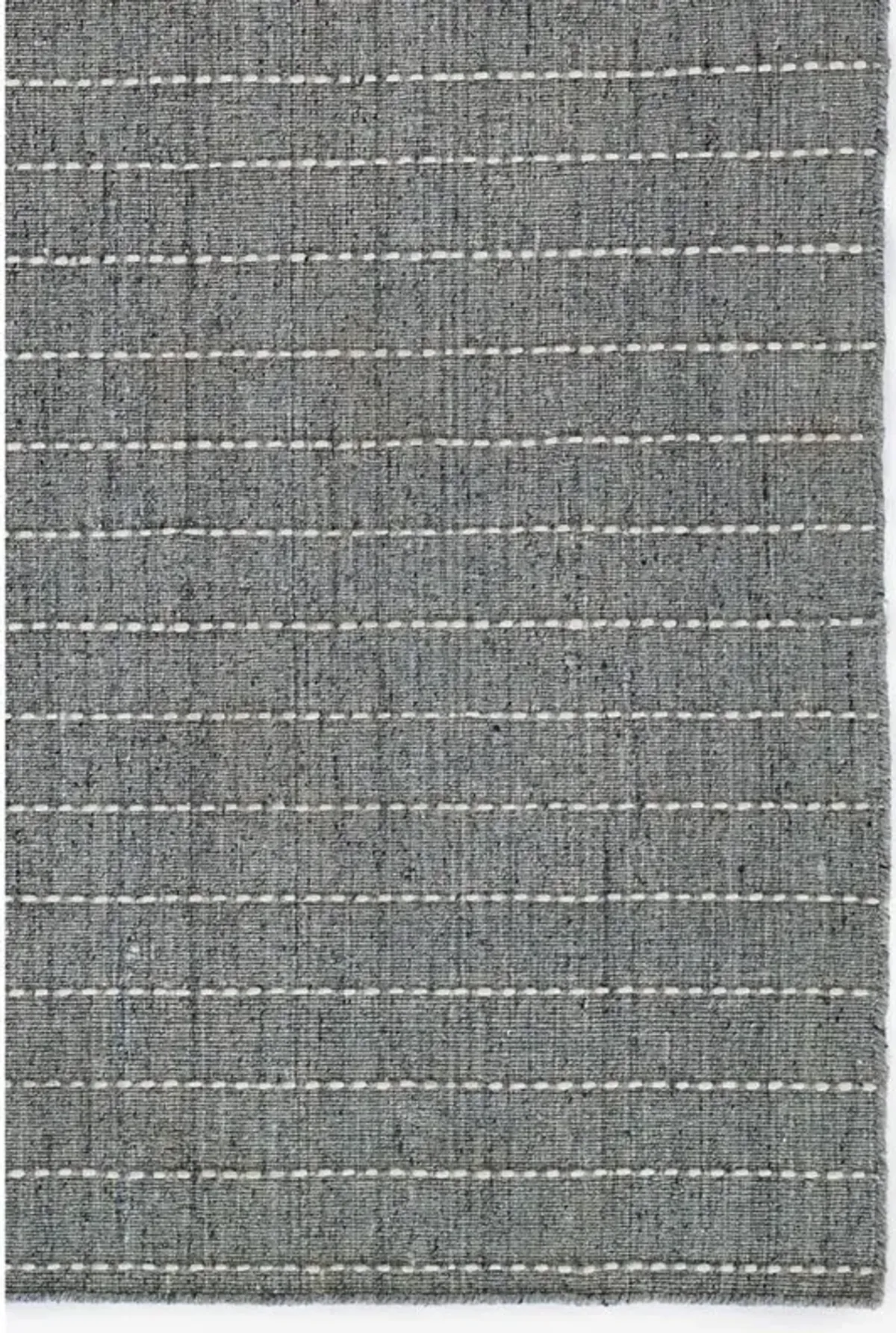 Finley Modern Classic Blue Wool Stripe Patterned Rug - 3'6"x5'6"