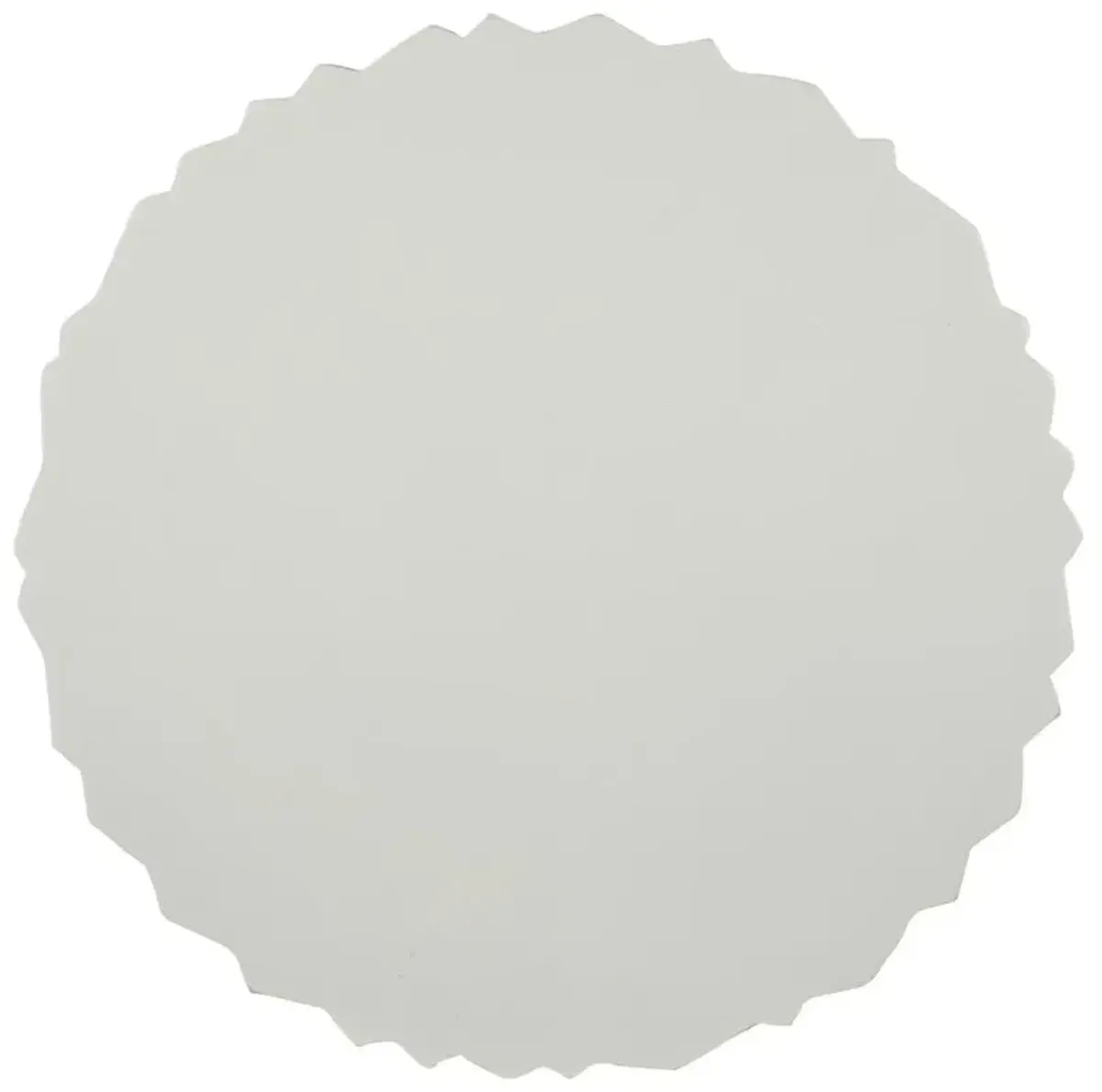 Century Marquis Modern White Fiberglass Round Drum Outdoor Side Table