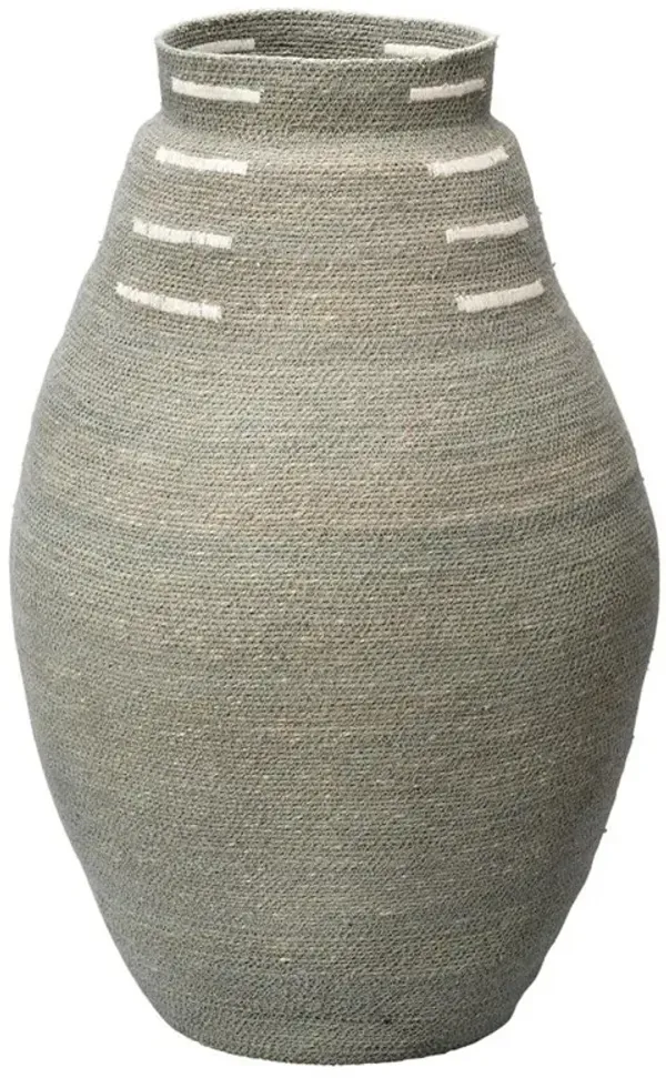 Timothy Coastal Beach Grey Blue Seagrass Floor Basket