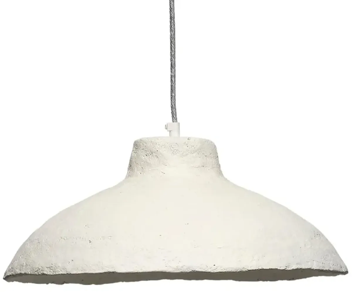 Tate Global Bazaar Off White Paper Mache Single Pendant