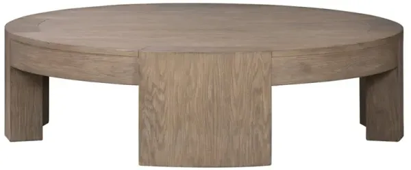 Shelby Rustic Lodge Natural Wood Round Coffee Table - 48"