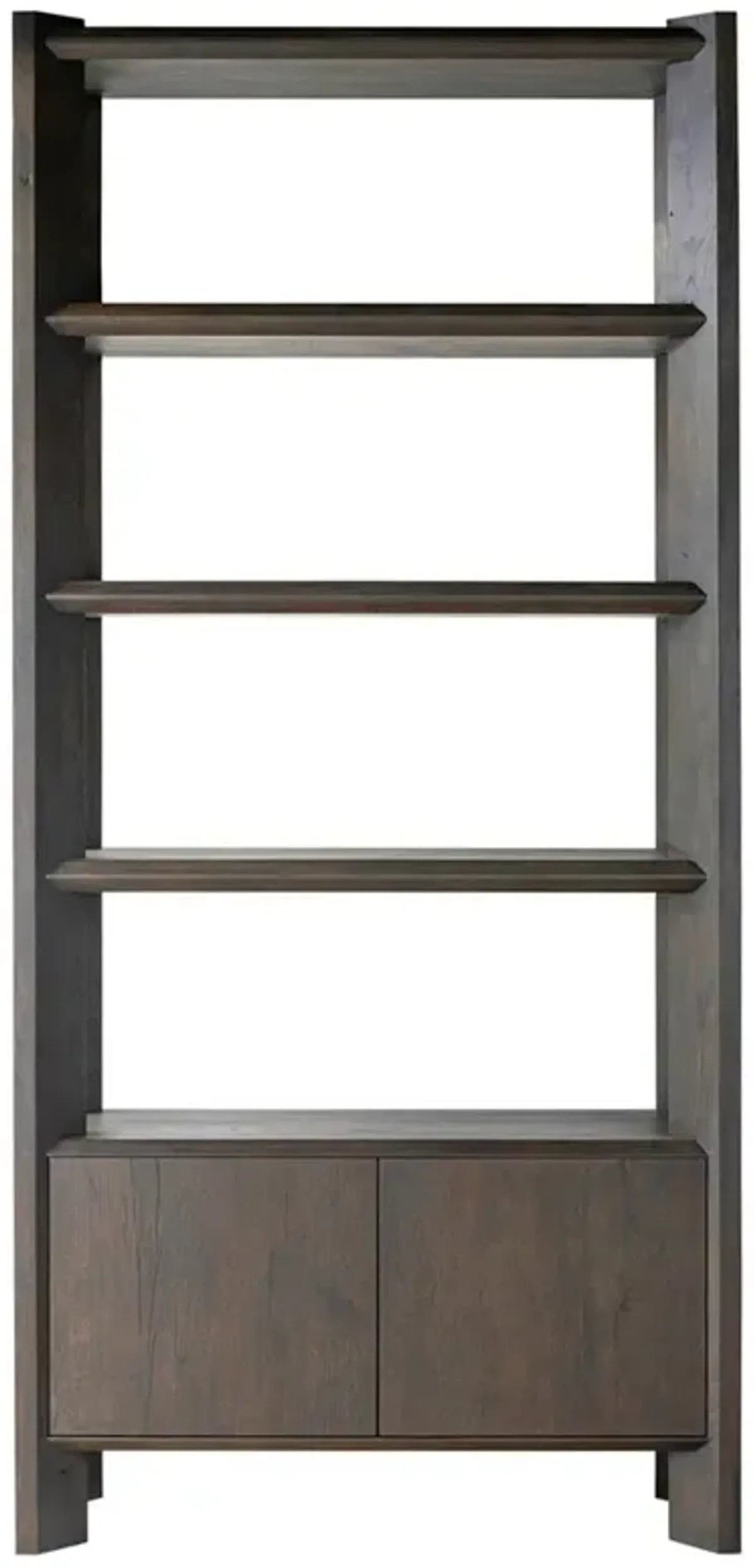 Edward Modern Classic Black Oak Wood Bookcase