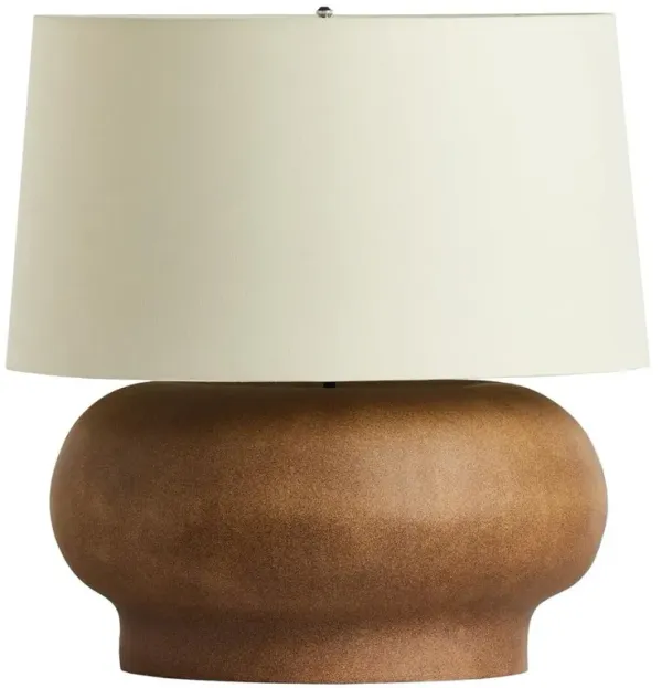 Karson Mid Century Dark Brown Ceramic Table Lamp
