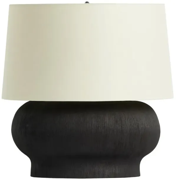 Karson Mid Century Matte Black Ceramic Table Lamp
