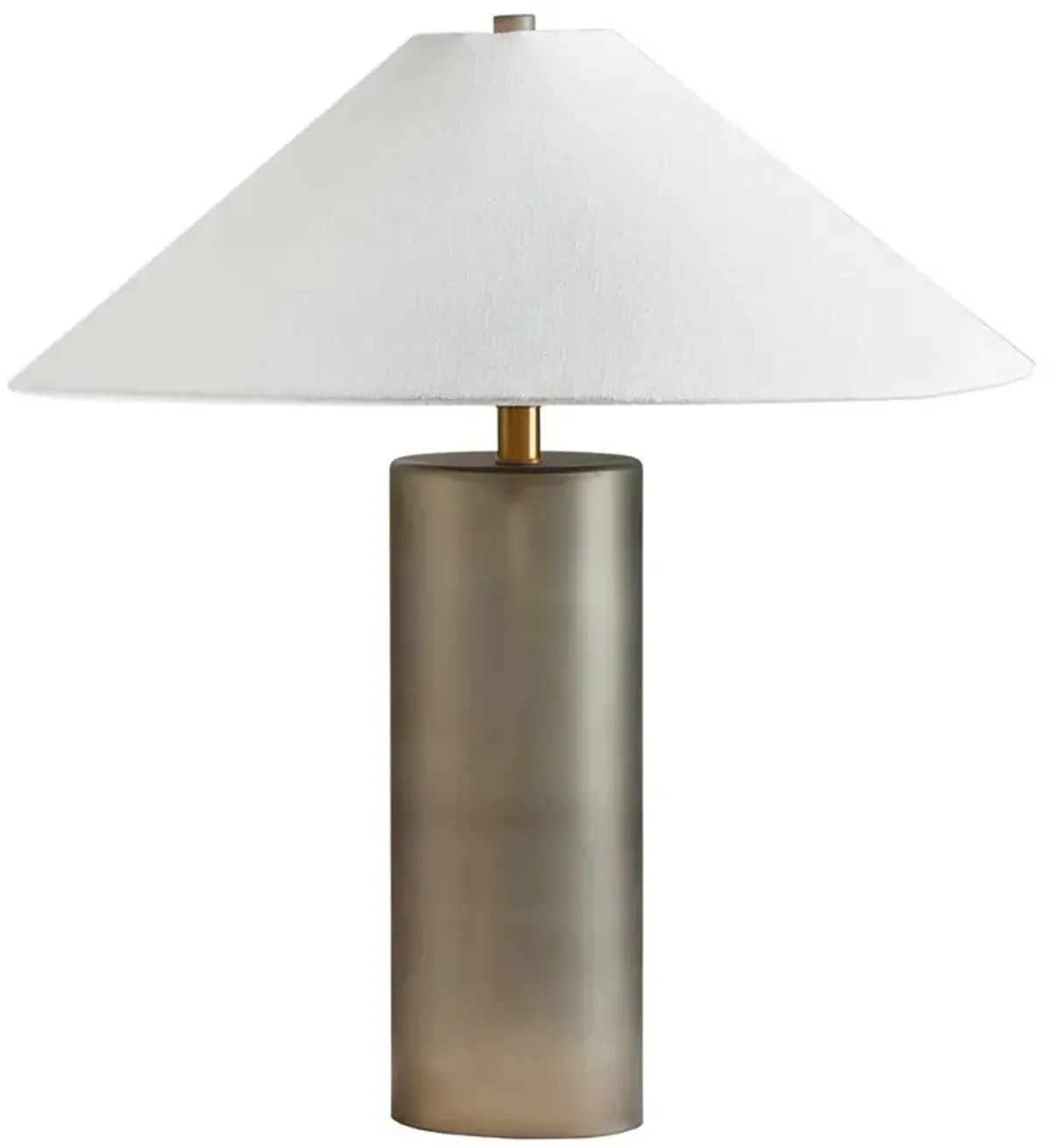 Eddard Mid Century Smoked Brown Glass Table Lamp