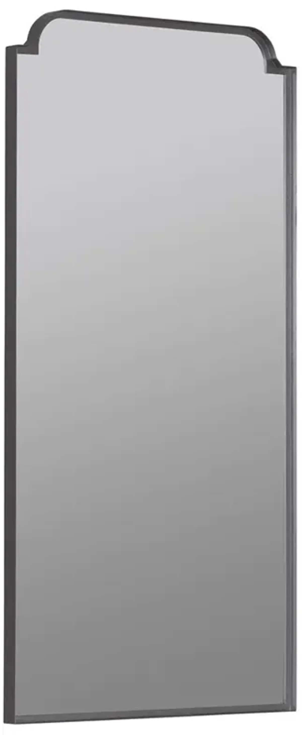 Lucille Hollywood Regency Modern Silver Metal Wall Mirror