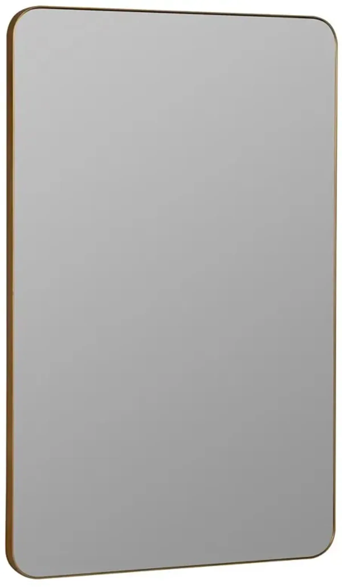 Frodo Mid Century Modern Gold Metal Wall Mirror