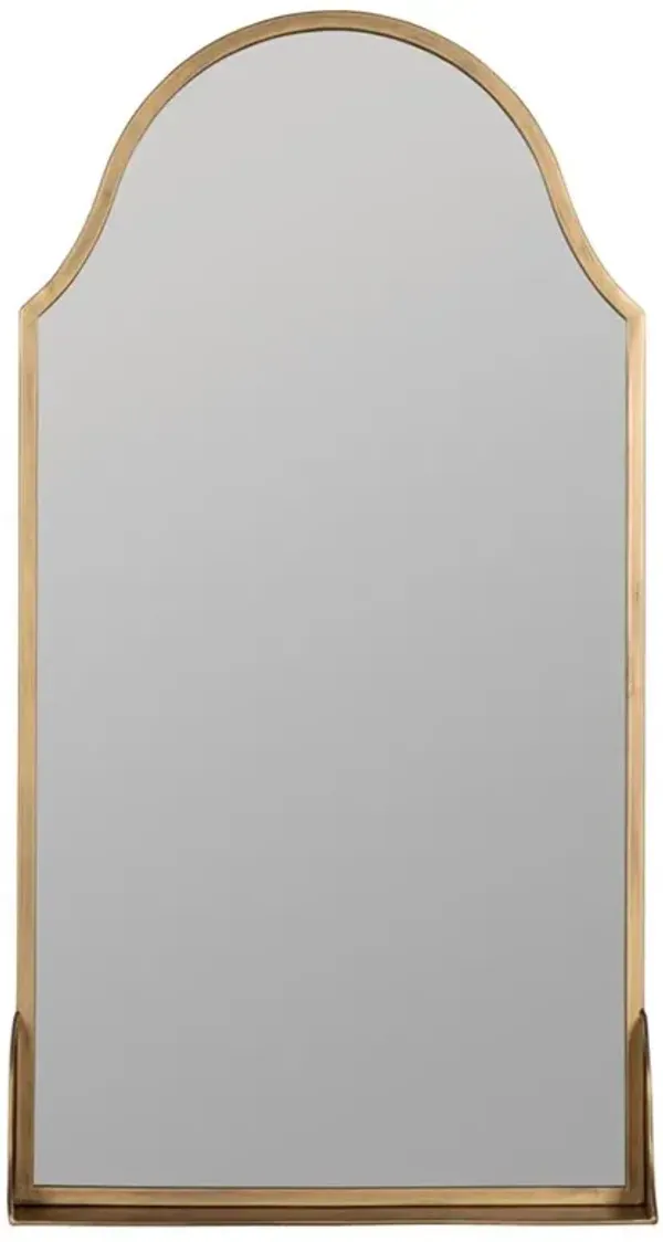 Socorro Hollywood Regency Antique Bronze Metal Wall Mirror