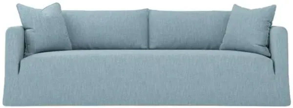 Kaoru Eggshell Blue Performance Slipcovered Sofa - 96"