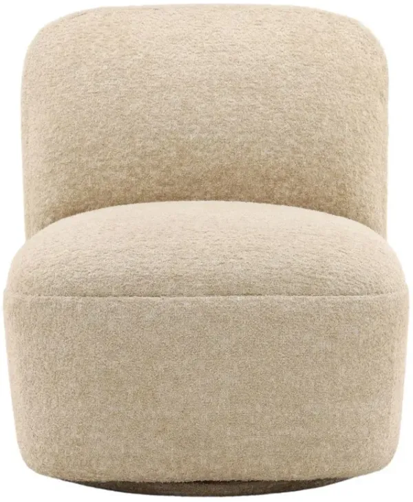 Darry Modern Classic Beige Swivel Chair