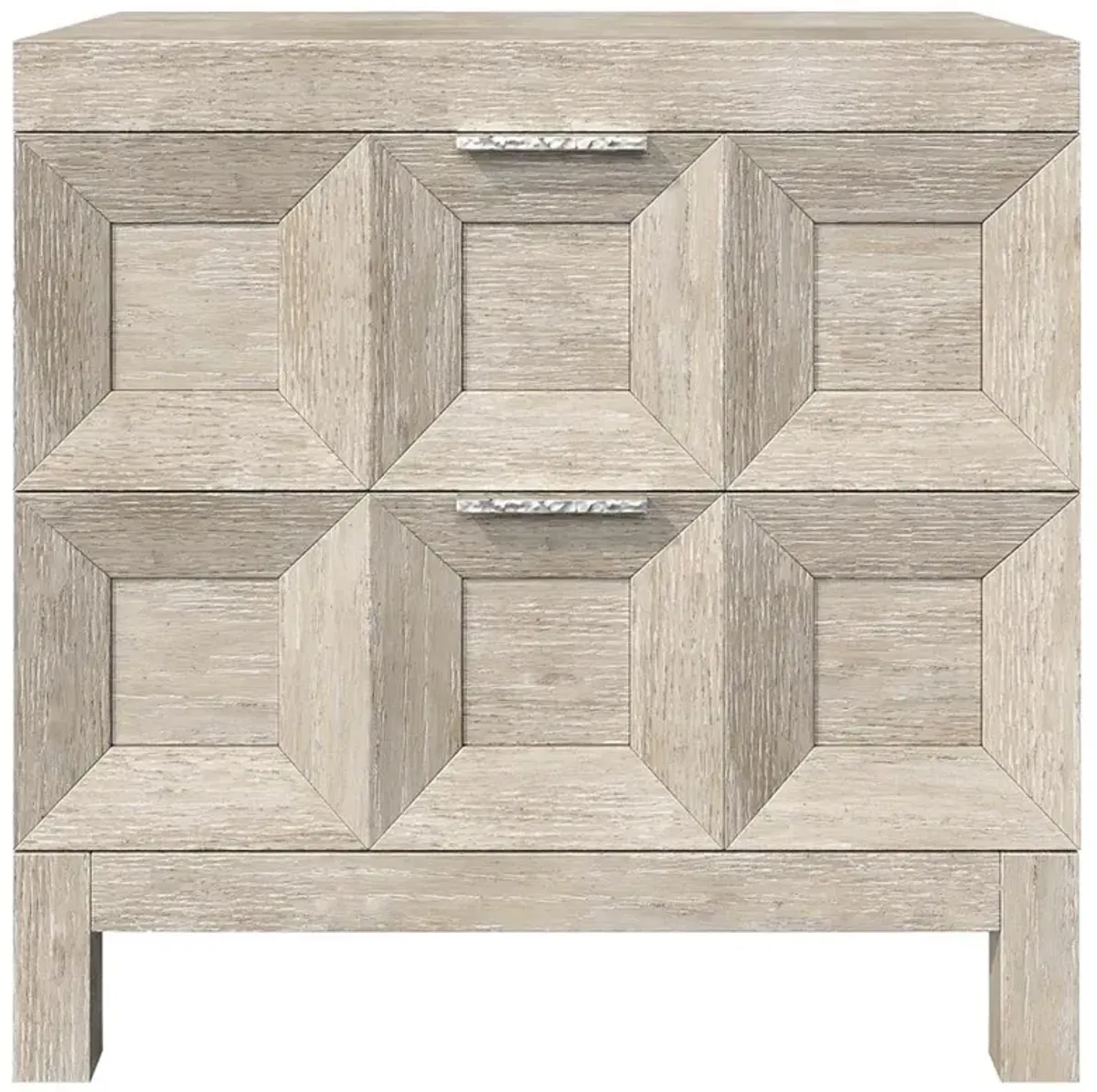 Isolde Modern Classic Beige Wood Nightstand - Small