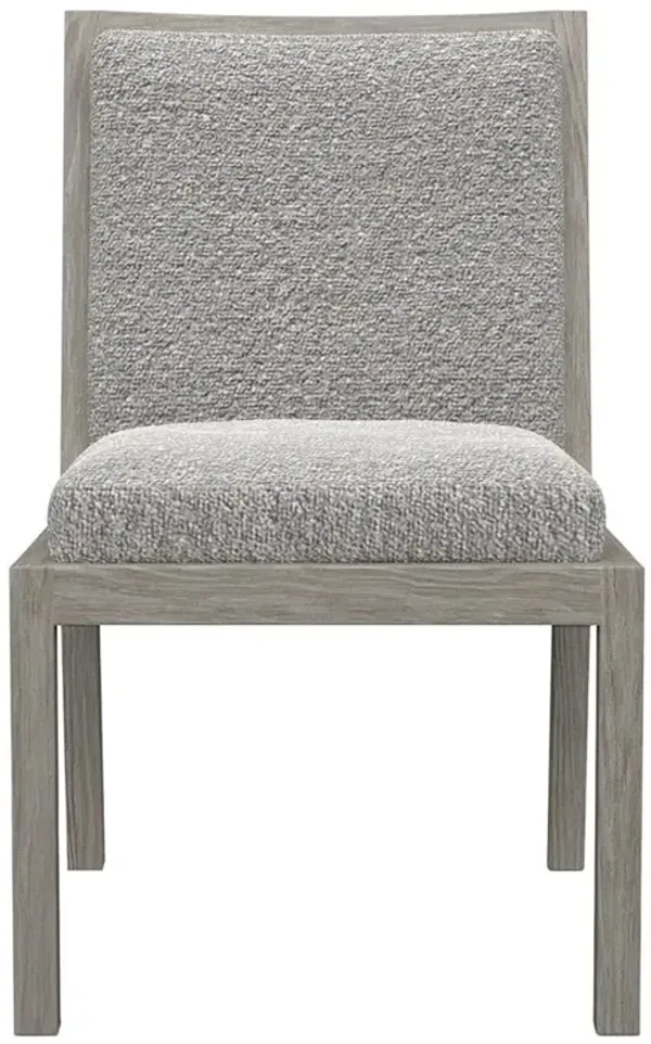 Ann Modern Classic Grey Upholstered Grey Wood Dining Side Chair