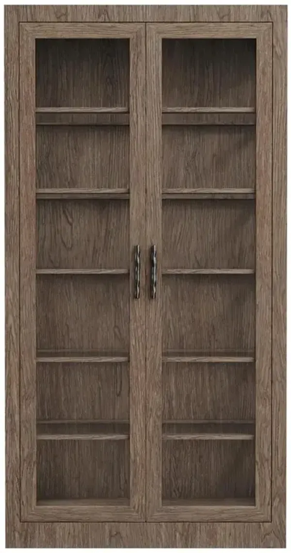 Ingrid Modern Classic Brown Wood Display Case