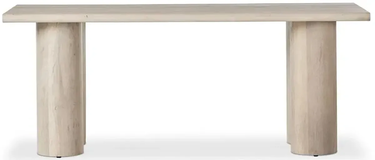 Woya Mid Century Modern Beige Oak Wood Desk