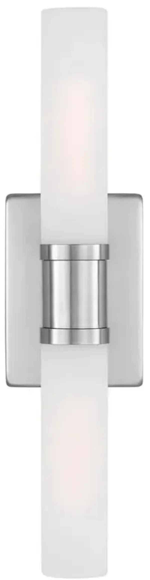 Visual Comfort Studio Keaton Modern Brushed Nickel 2 Light Bath Sconce