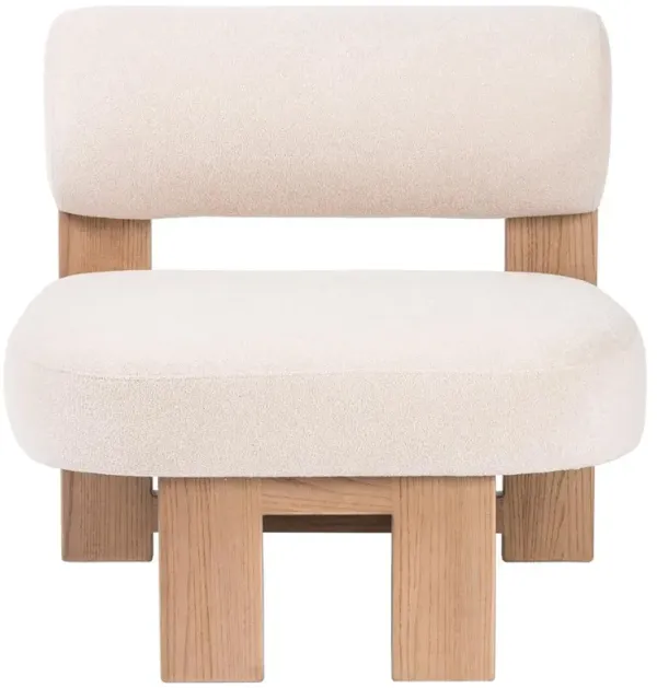Carlo Modern Classic Cream Performance Occasional Chair