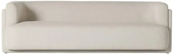 Oswald Modern Classic Cream Performance Sofa - 95"W