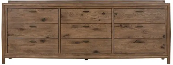 Genesis Rustic Lodge Brown Oak Dresser