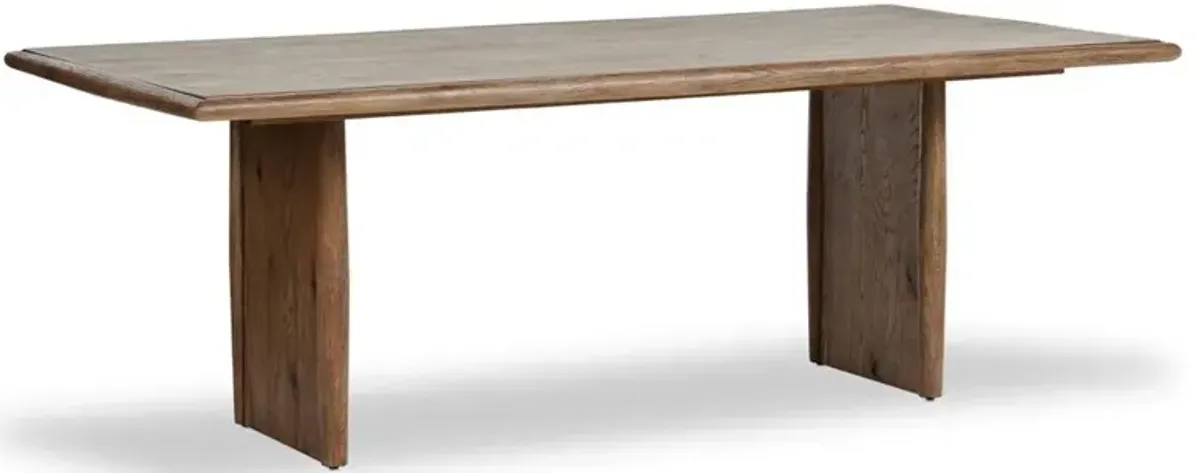 Genesis Rustic Lodge Brown Oak Rectangular Dining Table - 85.50"W