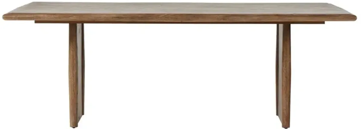 Genesis Rustic Lodge Brown Oak Rectangular Dining Table - 85.50"W