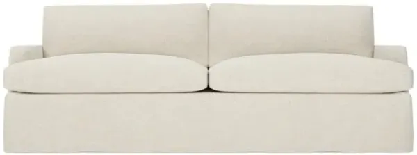 Claudie Vanilla Slipcovered Sofa - 96"